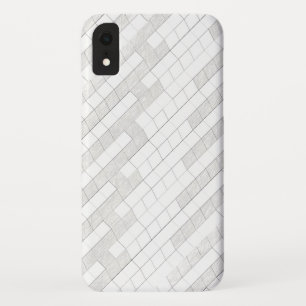 Capa Para iPhone Da Case-Mate quadrados em zigue-zague em cinza...