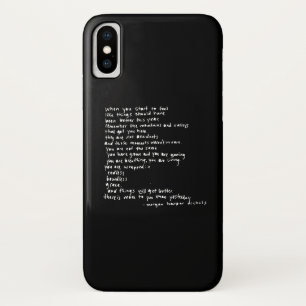 Capa Para iPhone X quando você começa sentir como coisas deva sido