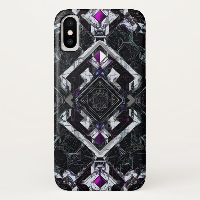 Capa Para iPhone, Case-Mate Quantum Prism: Ignição por Núcleo Violeta (Verso)
