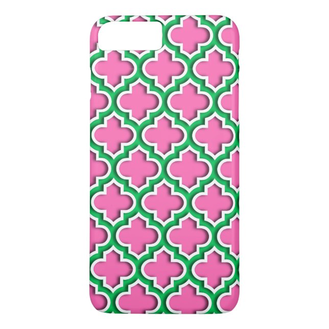 Capa Para iPhone, Case-Mate Quatrefoil Quatrefoil #2, Emerald, Quatrefoil Marr (Verso)
