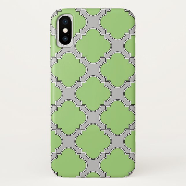 Capa Para iPhone, Case-Mate Quatrefoil Verde (Verso)