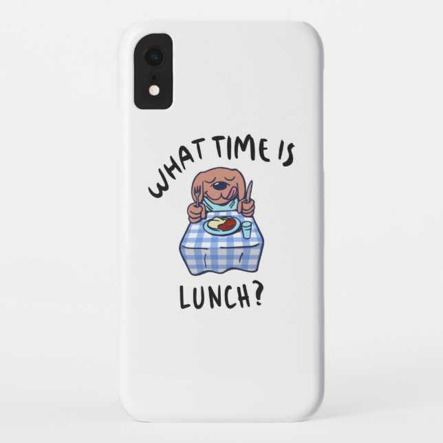 Capa Para iPhone, Case-Mate Que horas é o almoço (Verso)