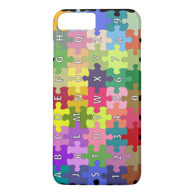 Capa Para iPhone, Case-Mate Quebra-cabeça colorido (Verso)