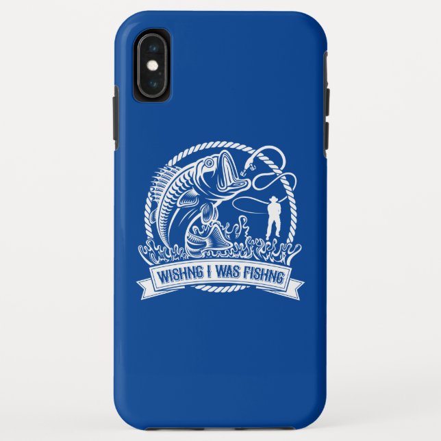 Capa Para iPhone, Case-Mate Queria Que Eu Estivesse Pescando (Verso)