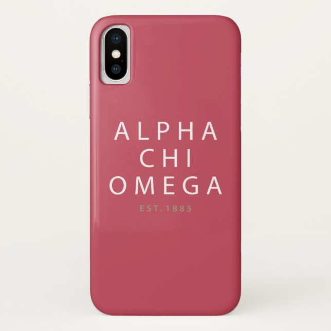 Capa Para iPhone, Case-Mate Qui alfa Omega | Est. 1885 (Verso)