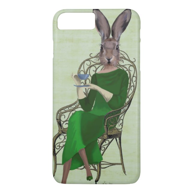 Capa Para iPhone, Case-Mate Rabbit Bella Tomando Chá 3 (Verso)