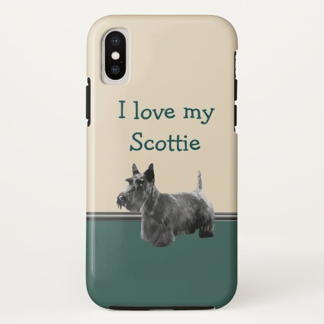 Capa Para iPhone, Case-Mate Raça de Cão Terrier escocesa (Verso)