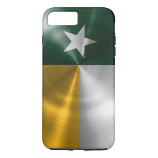 Capa Para iPhone Da Case-Mate Radial verde e Dourado da bandeira de Texas