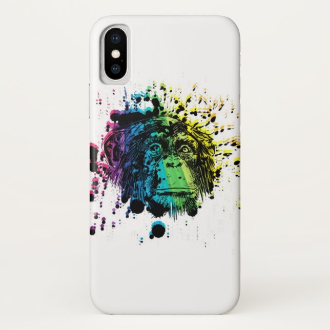 Capa Para iPhone, Case-Mate Rainbow Chimpanzé (Verso)