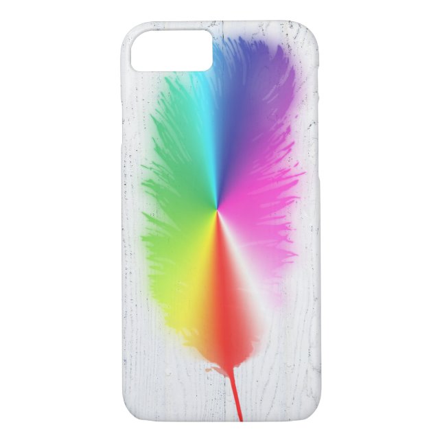 Capa Para iPhone, Case-Mate Rainbow Feather (Verso)