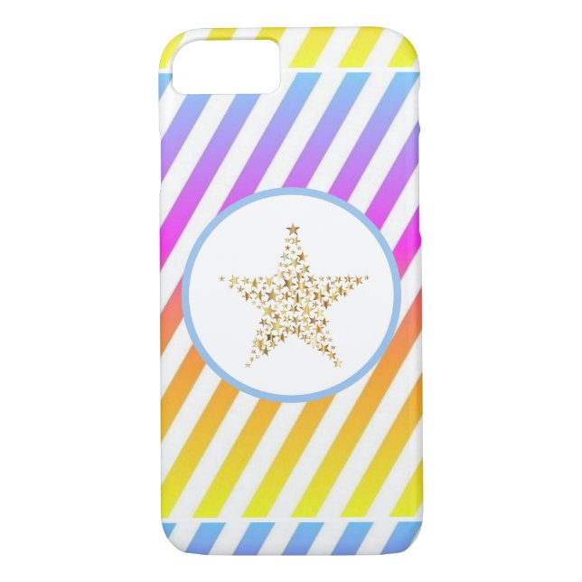Capa Para iPhone, Case-Mate Rainbow Modern Star (Verso)
