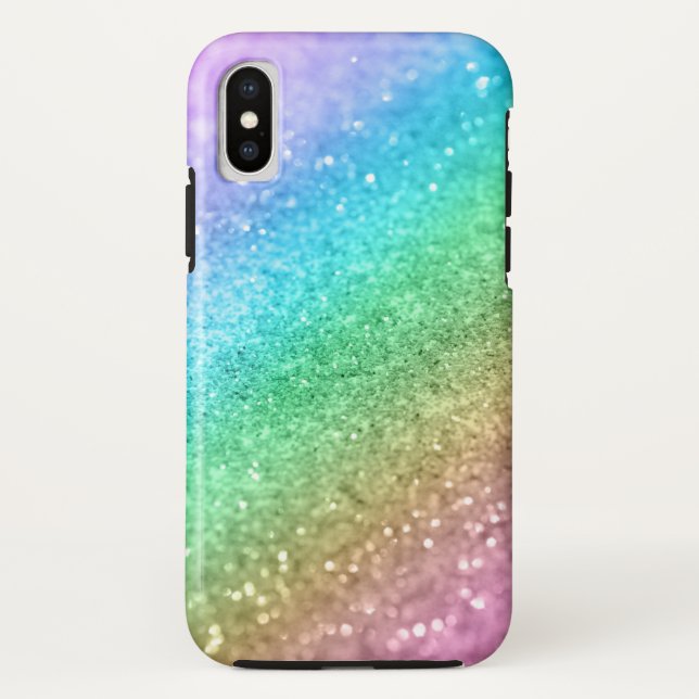 Capa Para iPhone, Case-Mate Rainbow Princess Glitter #1 #shiny (Verso)