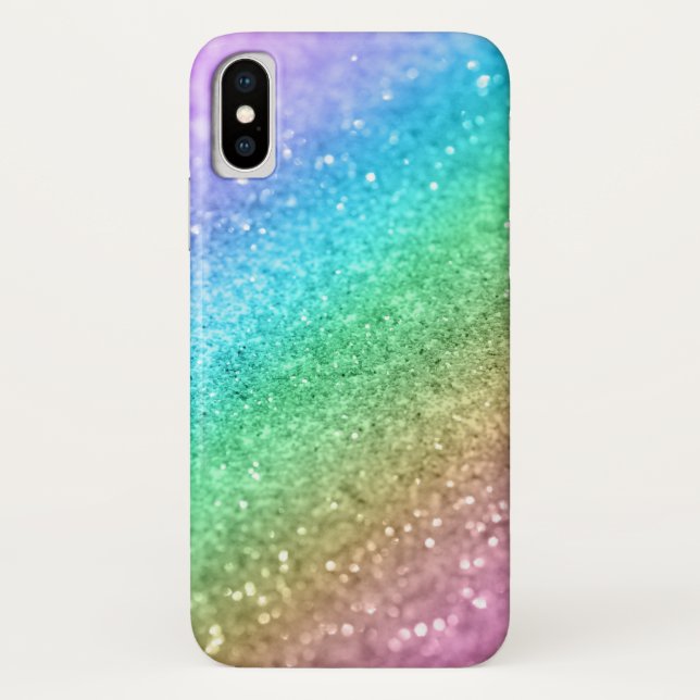 Capa Para iPhone, Case-Mate Rainbow Princess Glitter #1 #shiny (Verso)