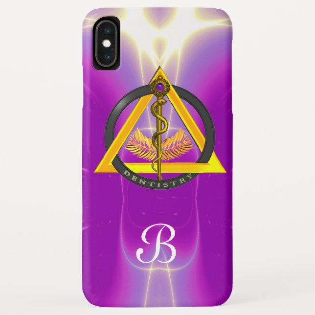 CAPA PARA iPhone, Case-Mate  RAIO DA DENTISTA DE ASCLEPIUS MONOGRAMA (Verso)