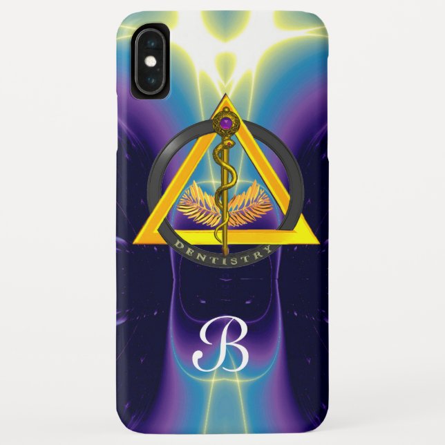 CAPA PARA iPhone, Case-Mate  RAIO DA DENTISTA DE ASCLEPIUS MONOGRAMA (Verso)