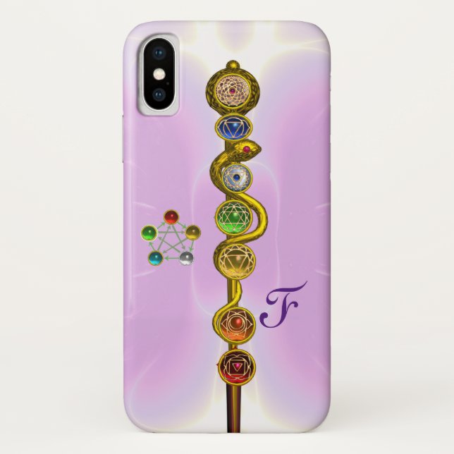 CAPA PARA iPhone, Case-Mate  RAIO DE ASCLEPIUS 7 CHAKRAS,YOGA, ENERGIA ESPIRITU (Verso)