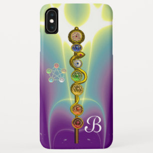 CAPA PARA iPhone XS MAX RAIO DE ASCLEPIUS 7 CHAKRAS,YOGA, ENERGIA ESPIRITU