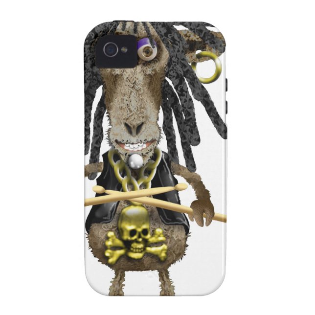 Capa Para iPhone, Case-Mate Ram Kebab um CARNEIRO da rocha do metal pesado (Traseira)