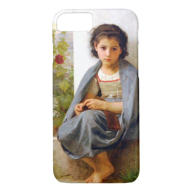 Capa Para iPhone, Case-Mate Rapariga tricotando, Bouguereau (Verso)