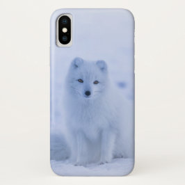 Capa Para iPhone Da Case-Mate Raposa Árctica Cuta no Fundo de Inverno de Neve
