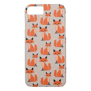 Capa Para iPhone Da Case-Mate Raposa-de-madeira, raposas-retro-brancas-hipsteres