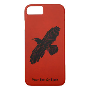 Capa iPhone 8/ 7 Raven Em Vermelho