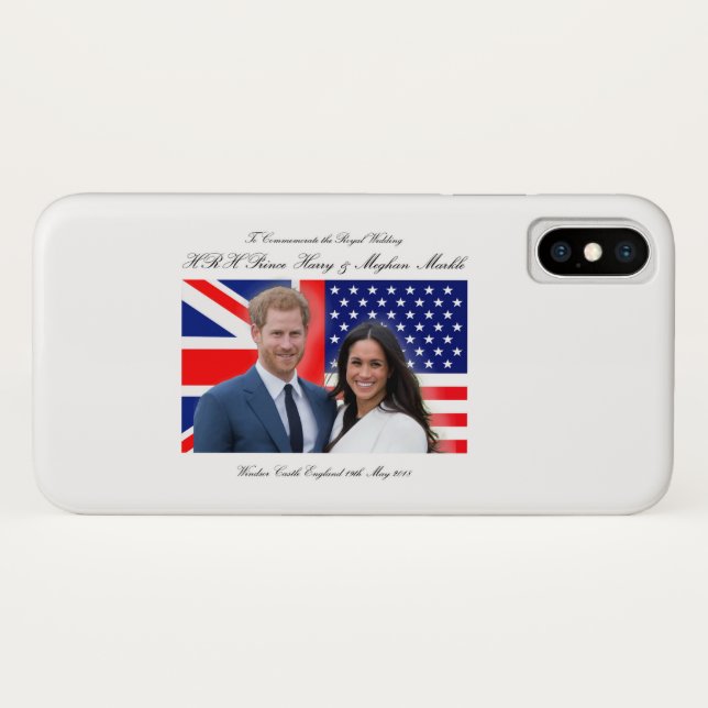 Capa Para iPhone, Case-Mate Real Casamento Príncipe Harry e Meghan Markle (Verso (Horizontal))