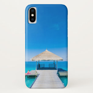 Capa Para iPhone Da Case-Mate Recurso tropical da praia   do paraíso, Maldives