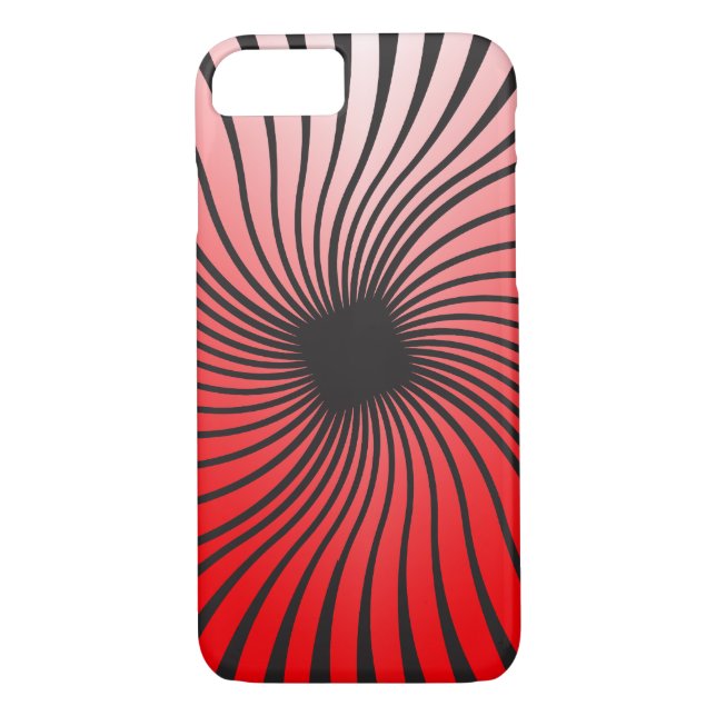 Capa Para iPhone, Case-Mate Red Dizzy Spiral (Verso)