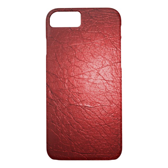 Capa Para iPhone, Case-Mate Red Faux Leather (Verso)