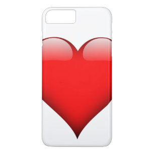 Capa iPhone 8 Plus/7 Plus Red Heart Love