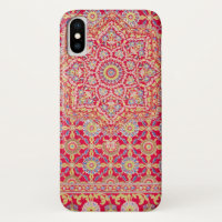 Red Mandala Vintage Art Boho