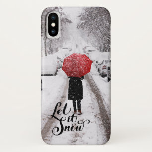 Capa Para iPhone Da Case-Mate Red Umbrella na Wonderland de inverno - Deixe-a ne