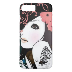 Capa Para iPhone Da Case-Mate Redemoinhos florais da menina da borboleta