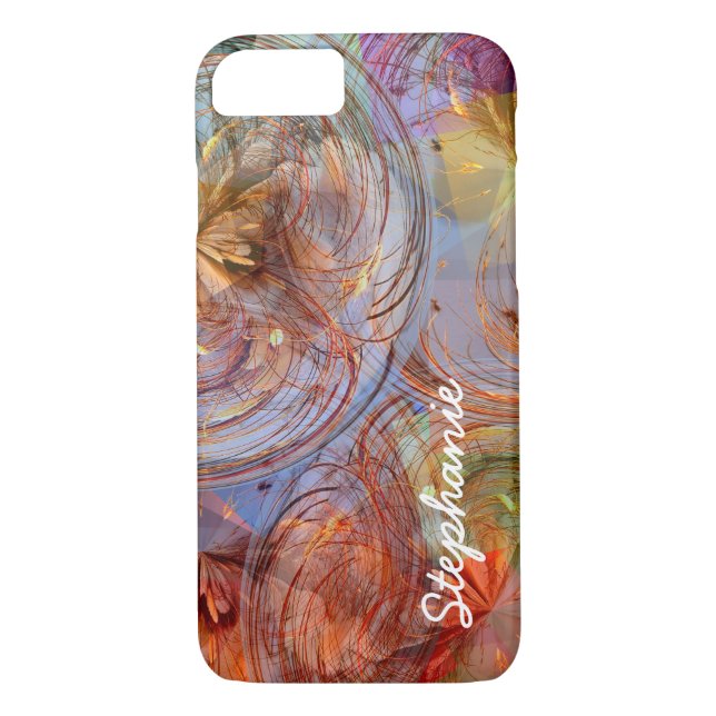 Capa Para iPhone, Case-Mate Redemoinhos geométricos florais abstratos (Verso)