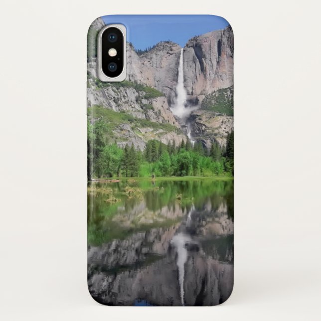 Capa Para iPhone, Case-Mate Reflexão de Yosemite Falls (Verso)