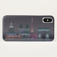 Reflexões Noturnas em Paris Skyline