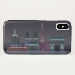 Capa Para iPhone Da Case-Mate Reflexões Noturnas em Paris Skyline