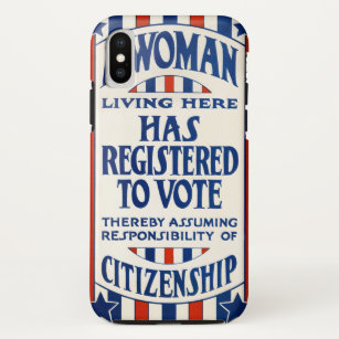 Capa Para iPhone Da Case-Mate Reimpressão de apoio aos direitos de voto das mulh