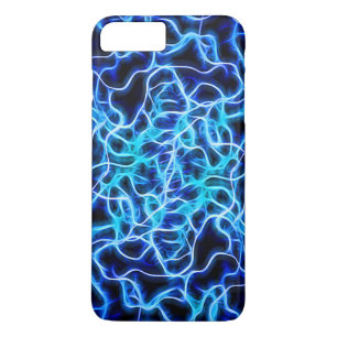 Capa Para iPhone Da Case-Mate Relâmpago de Néon Blue Tesla