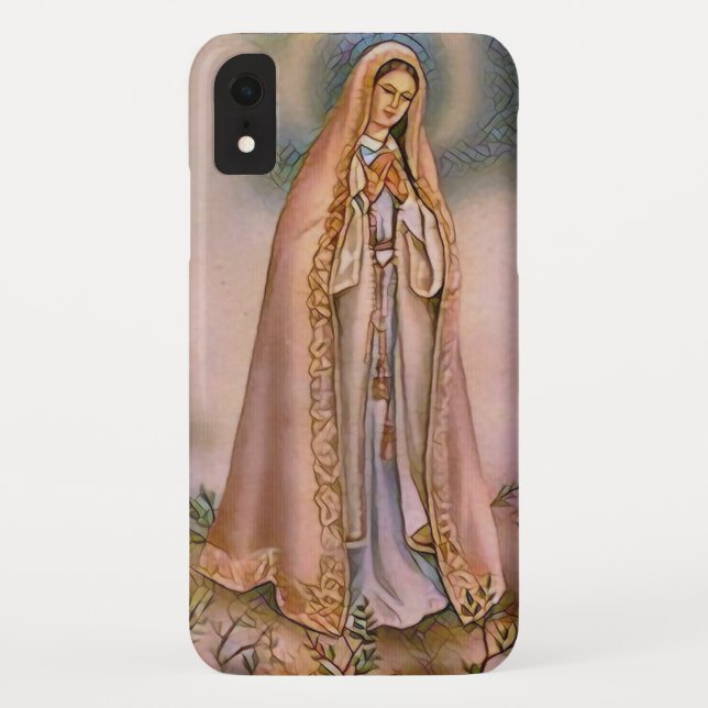 Capa Para iPhone, Case-Mate Religião Mosaica Católica Maria Fatima (Verso)