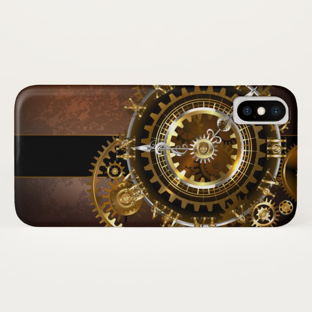 Capa Para iPhone, Case-Mate Relógio a vapor com engrenagens antigas (Verso (Horizontal))