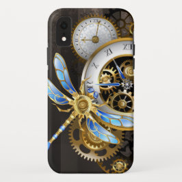 Capa Para iPhone Da Case-Mate Relógio Steampunk com Dragonfly Mecânica