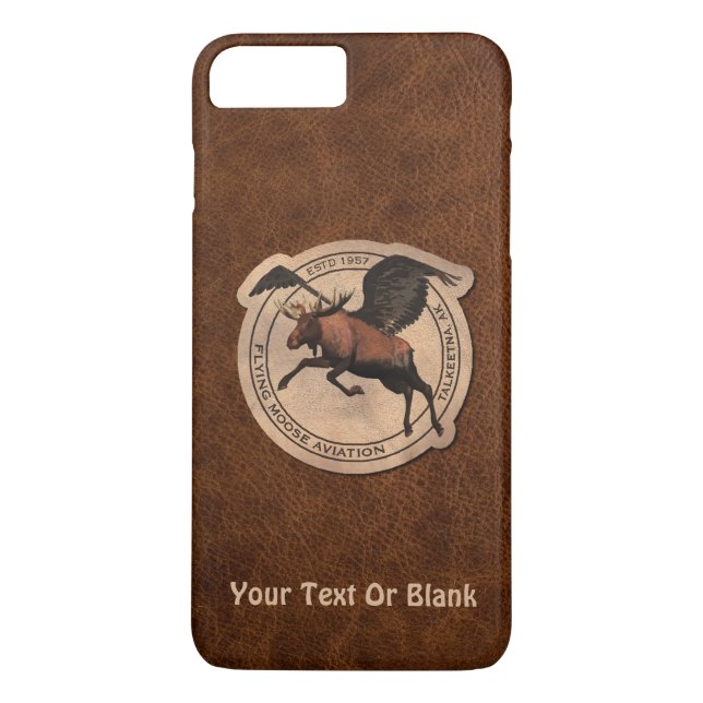 Capa Para iPhone, Case-Mate Remendo de Aviação Flying Moose (Verso)