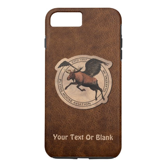 Capa Para iPhone, Case-Mate Remendo de Aviação Flying Moose (Verso)