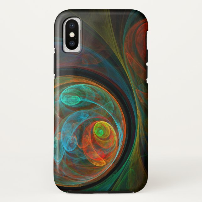 Capa Para iPhone, Case-Mate Renascimento de Abstrato de Arte Azul (Verso)