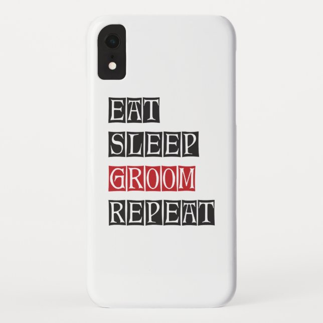 Capa Para iPhone, Case-Mate Repetir o Groom de Repouso (Verso)
