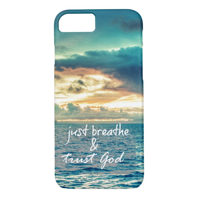 Capa Para iPhone, Case-Mate Respire e confie em Deus (Verso)