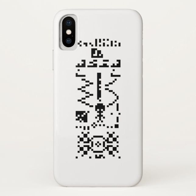 Capa Para iPhone, Case-Mate Resposta de Mensagem Binária Arecibo (Verso)