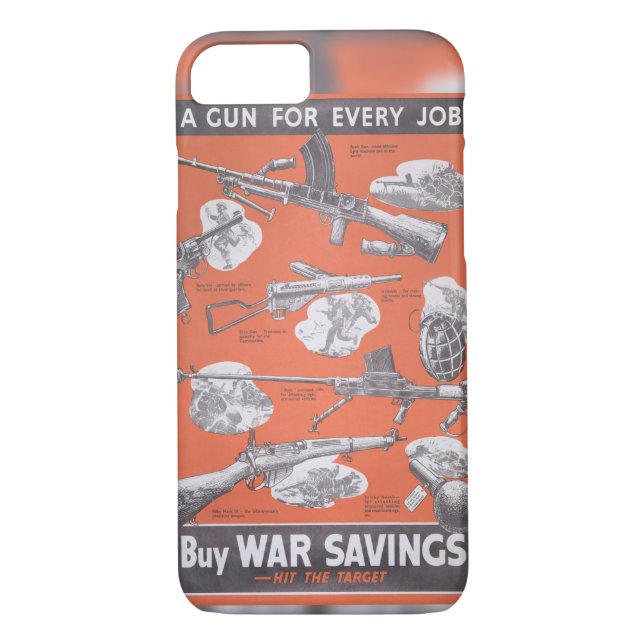 Capa Para iPhone, Case-Mate Retirada do poster de guerra britânico. (Verso)